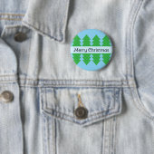 Niedlich frohe Weihnachten Einfache Baumdesign Bla Button (Beispiel)