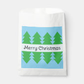 Niedlich frohe Weihnachten Einfache Baumdesign Bla Geschenktütchen (Vorderseite)