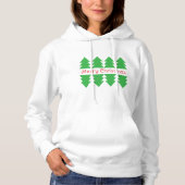 Niedlich frohe Weihnachten Einfache Baumgestaltung Hoodie (Vorderseite)