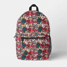 Niedlich frohe Weihnachten - Feiertag Bedruckter Rucksack