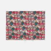 Niedlich frohe Weihnachten - Feiertag Fleecedecke (Vorderseite (Horizontal))