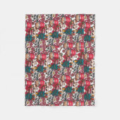 Niedlich frohe Weihnachten - Feiertag Fleecedecke (Vorderseite)