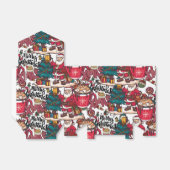 Niedlich frohe Weihnachten - Feiertag Geschenkschachtel (Ungefaltet)