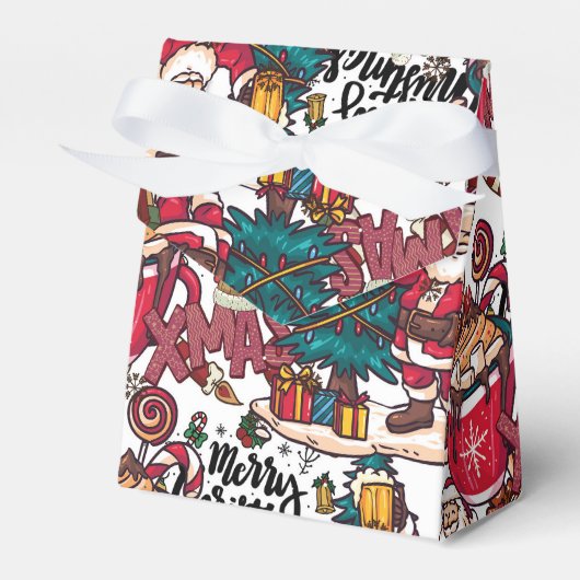 Niedlich frohe Weihnachten - Feiertag Geschenkschachtel (Vorderseite)