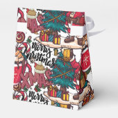 Niedlich frohe Weihnachten - Feiertag Geschenkschachtel (Rückseite)