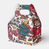 Niedlich frohe Weihnachten - Feiertag Geschenkschachtel (Rückseite)