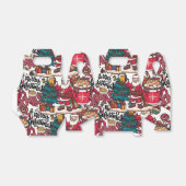 Niedlich frohe Weihnachten - Feiertag Geschenkschachtel (Ungefaltet)