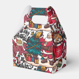 Niedlich frohe Weihnachten - Feiertag Geschenkschachtel