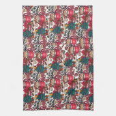 Niedlich frohe Weihnachten - Feiertag Geschirrtuch (Vertikal)