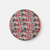 Niedlich frohe Weihnachten - Feiertag Magnet (Vorne)