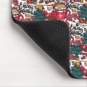 Niedlich frohe Weihnachten - Feiertag Mousepad (Ecke)