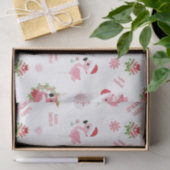 Niedlich frohe Weihnachten Flamingo Snowflake Seidenpapier (Geschenk)
