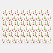 Niedlich frohe Weihnachten Geschenkpapier Set (Vorderseite)