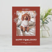 Niedlich Frohe Weihnachten glücklich PAWlidays Pet (Stehend Vorderseite)