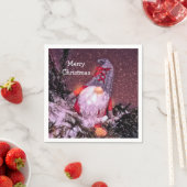 Niedlich frohe Weihnachten Gnome Holiday Tree Serviette (Beispiel)