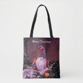 Niedlich frohe Weihnachten Gnome Holiday Tree Tasche (Vorderseite)