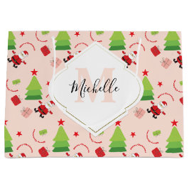 Niedlich frohe Weihnachten Große Geschenktüte