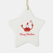 Niedlich frohe Weihnachten Keramik Ornament (Rechts)