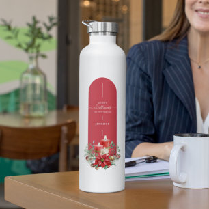 Niedlich frohe Weihnachten Minimalistische Gewohnh Trinkflasche