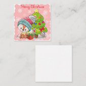 Niedlich frohe Weihnachten Mitteilungskarte (Vorne/Hinten)