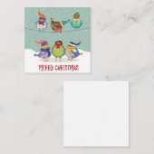 Niedlich frohe Weihnachten Mitteilungskarte (Vorne/Hinten)