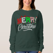 Niedlich frohe Weihnachten - passende Weihnachtsze Sweatshirt (Vorderseite)