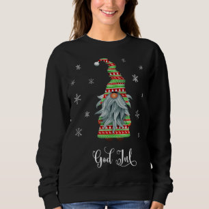 Niedlich frohe Weihnachten Schwedischer Gott Jul T Sweatshirt