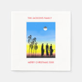 Niedlich frohe Weihnachten Serviette (Vorderseite)