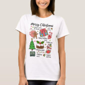 Niedlich frohe Weihnachten T-Shirt (Vorderseite)