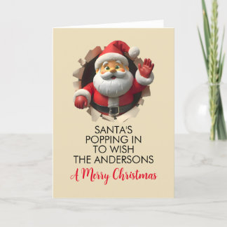 Niedlich frohe Weihnachten vom Weihnachtsmann