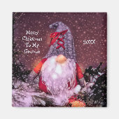 Niedlich frohe Weihnachten Whimsical Gnome Holiday Magnet (Vorne)