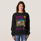 Niedlich frohe Weihnachten Ya'll Southerners Sweatshirt (Vorne ganz)