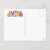 niedlich Frohe Weihnachts-Cat-Postkarte Feiertagspostkarte (Rückseite)