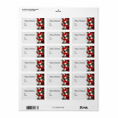 Niedlich frohe Weihnachts-Rectangle-Stickers Adressaufkleber (Vorne)