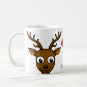 Niedlich Frohe Weihnachts-Rentier Kaffeetasse (Links)