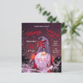 Niedlich frohe Weihnachts-Whimsical-Gnome-Haushalt (Stehend Vorderseite)