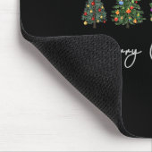 Niedlich frohe Weihnachtsbaum Spaß Frauen Matching Mousepad (Ecke)
