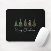 Niedlich frohe Weihnachtsbaum Spaß Frauen Matching Mousepad (Mit Mouse)