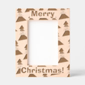 Niedlich frohe Weihnachtsbaummuster Geätzte Rahmen (Vorderseite)