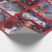 Niedlich Frohe Weihnachtsbunny Rabbit Geschenkpapier (Ecke)