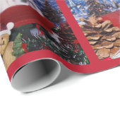 Niedlich Frohe Weihnachtsbunny Rabbit Geschenkpapier (Rolleneckpunkt)