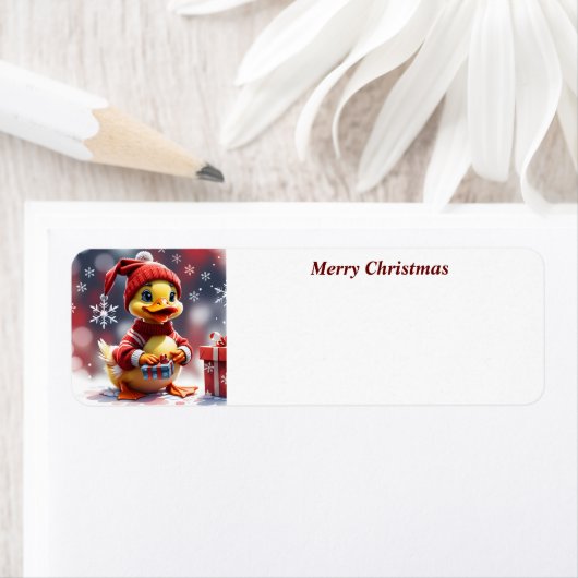 Niedlich Frohe Weihnachtsduck (Insitu)