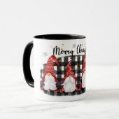 Niedlich Frohe Weihnachtsgnomes Tasse (Vorderseite Links)