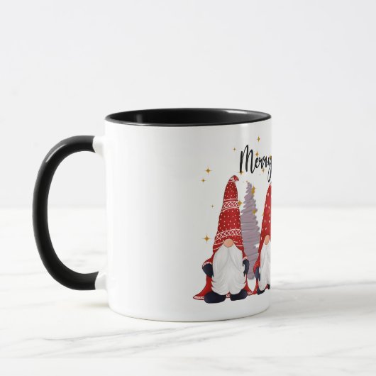 Niedlich Frohe Weihnachtsgnomes Tasse (Links)