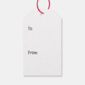 Niedlich frohe Weihnachtskatzen Geschenkanhänger (Rückseite)