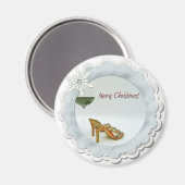 Niedlich Frohe Weihnachtsmagnet! Magnet (Vorderseite/Rückseite)