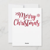 Niedlich Frohe Weihnachtsmäuse-Karte Feiertagskarte (Rückseite)