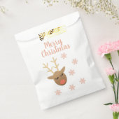 Niedlich Frohe Weihnachtsschmuck Rentier Pink Gold Geschenktütchen (Versiegelt)