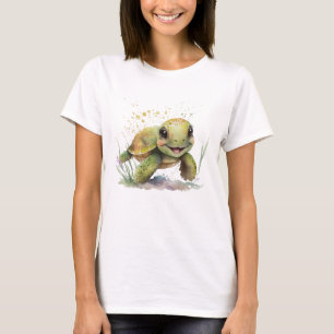 Niedlich fröhlicher Tortoise FrauenT - Shirt