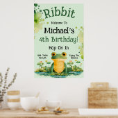 Niedlich Frosch Birthday Party Poster (Küche)